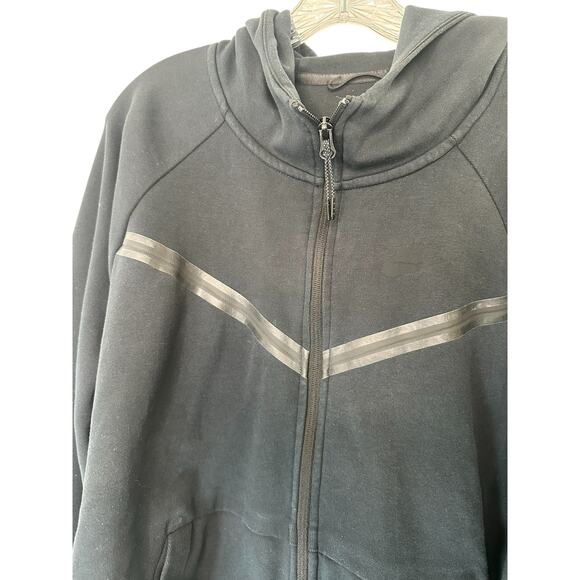 Nike Plus Women's Black Windrunner Full Zip Tech Fleece Jacket Hoodie Size 2X - Picture 6 of 12